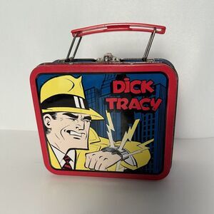DICK TRACY Metal Vintage 1998 Mini Lunch Box Collectible Series # 1 * 4"x5"x 2"